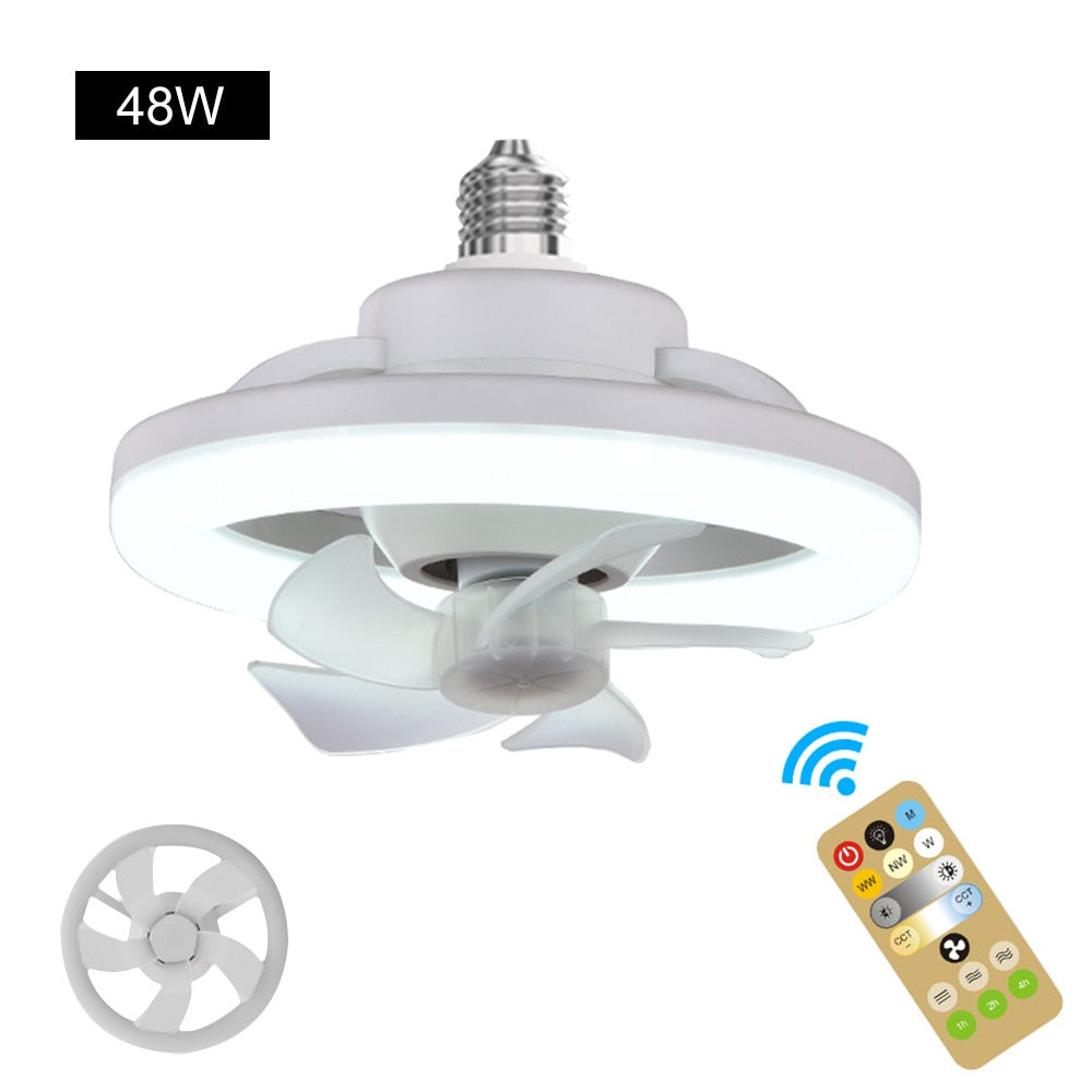 2 in 1 Swivel Fan LED Lamp