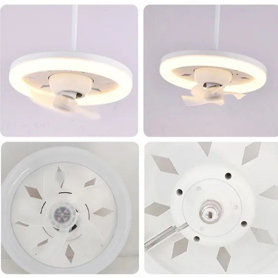 2 in 1 Swivel Fan LED Lamp