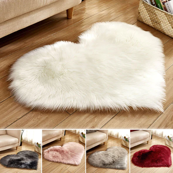 SOFT FAUX SHEEPSKIN AREA RUGS