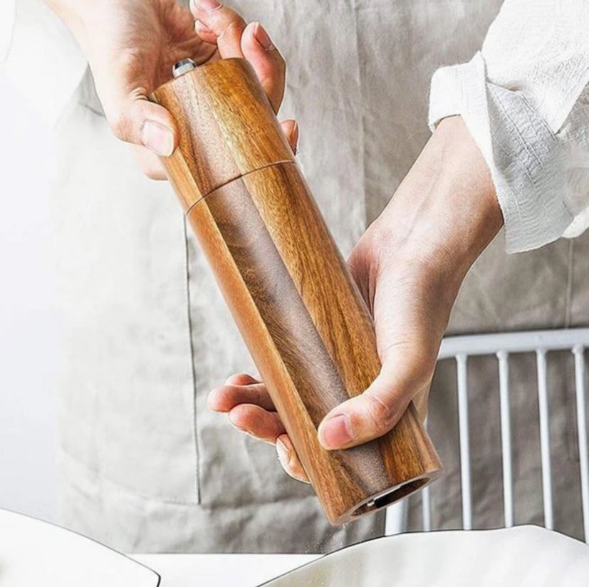 ACACIA WOOD SALT & PEPPER GRINDERS