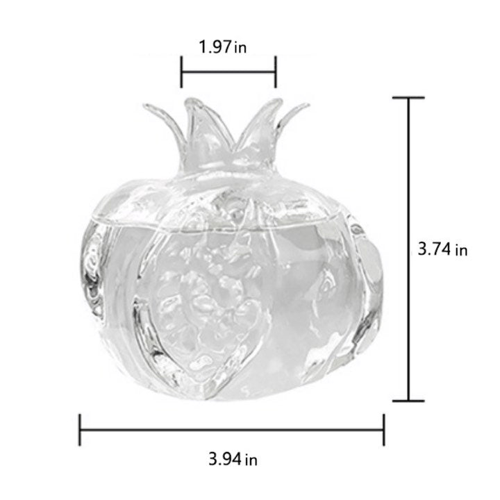 POMEGRANATE GLASS HYDROPONIC PROPAGATION VASE