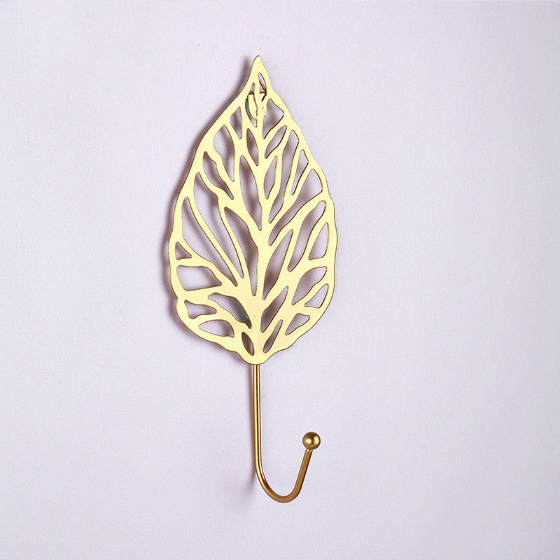 NATURE'S LEAVES METAL WALL HOOKS