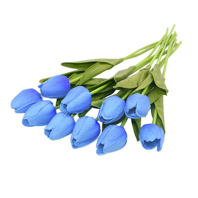 10-PIECE FAUX TULIPS ARTIFICIAL FLOWERS