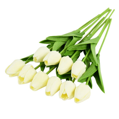 10-PIECE FAUX TULIPS ARTIFICIAL FLOWERS