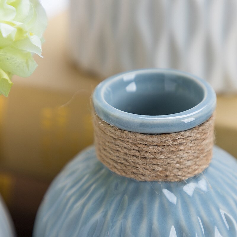 TEXTURED CERAMIC VASE