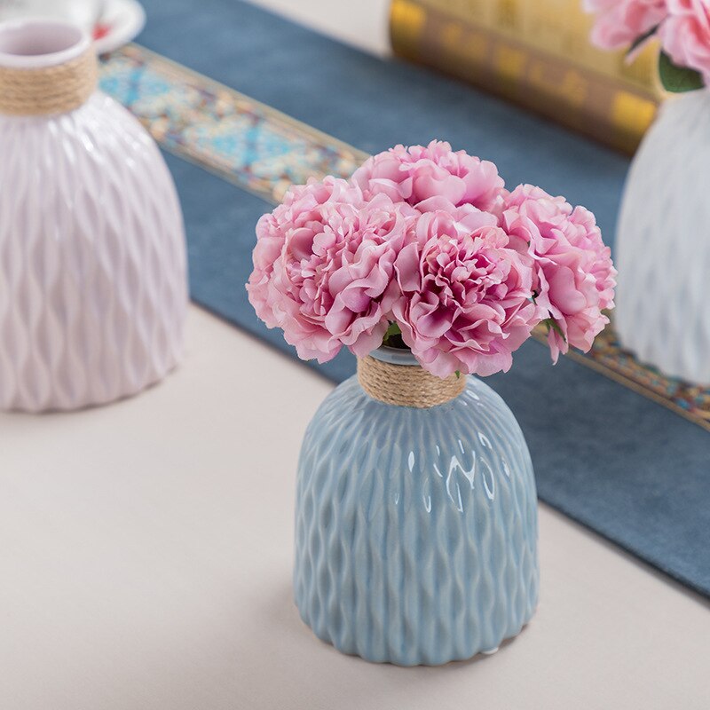 TEXTURED CERAMIC VASE