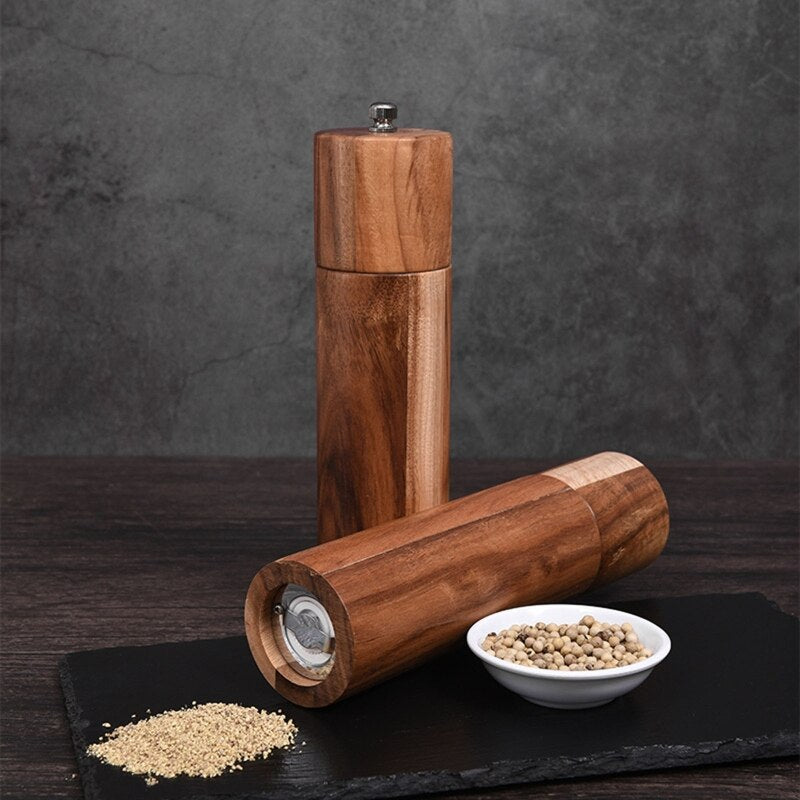 ACACIA WOOD SALT & PEPPER GRINDERS