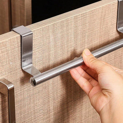 Over Cabinet Door Stainless Steel Towel Rack