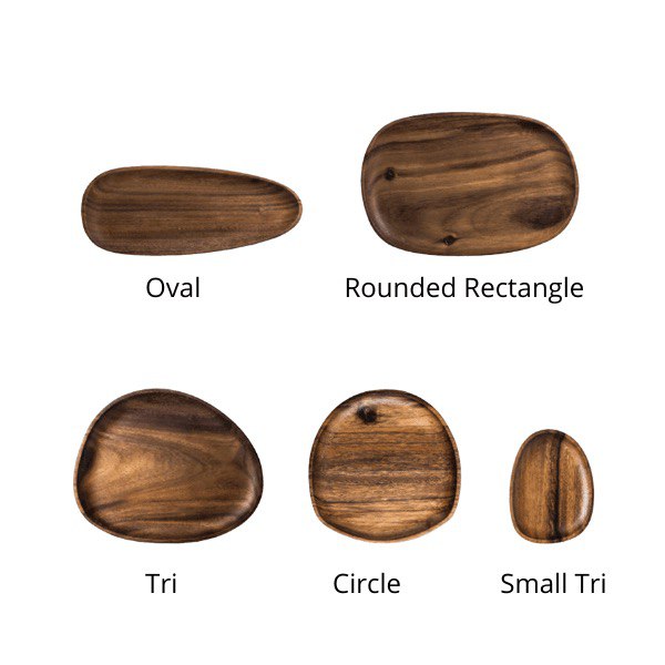 ACACIA ROUNDED SERVING TRAYS