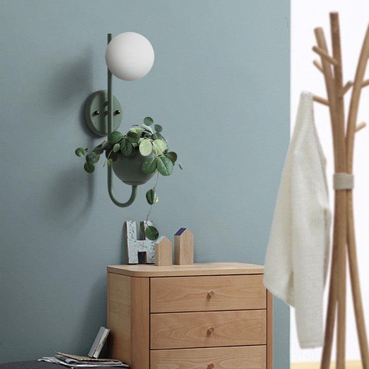 SOVAY WALL LAMP, PLANTER & ORGANIZER