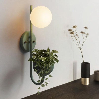 SOVAY WALL LAMP, PLANTER & ORGANIZER