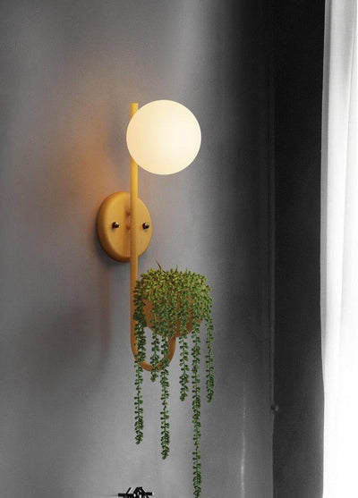 SOVAY WALL LAMP, PLANTER & ORGANIZER