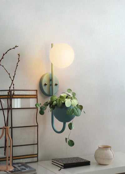 SOVAY WALL LAMP, PLANTER & ORGANIZER