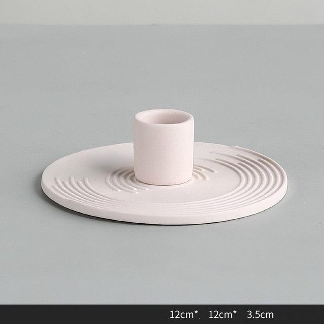 PIN POINT CERAMIC CANDLE HOLDERS