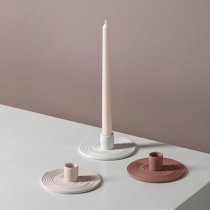 PIN POINT CERAMIC CANDLE HOLDERS