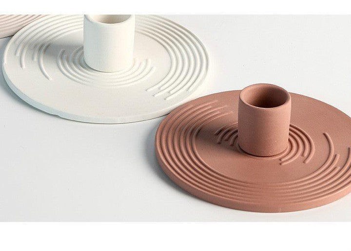 PIN POINT CERAMIC CANDLE HOLDERS