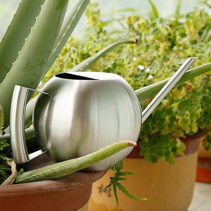 SPHERICAL GOOSENECK STAINLESS STEEL WATERING CAN