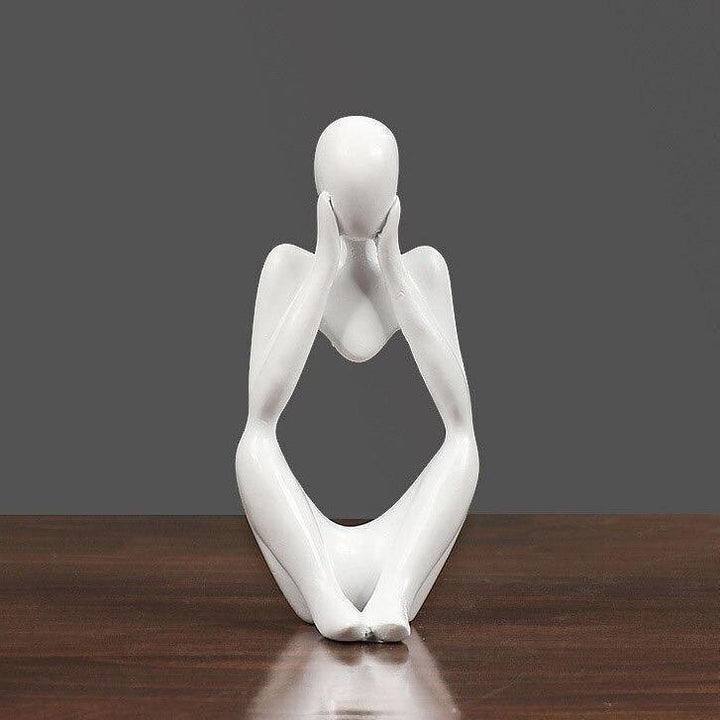 ABSTRACT THINKER FIGURINE SCULPURE