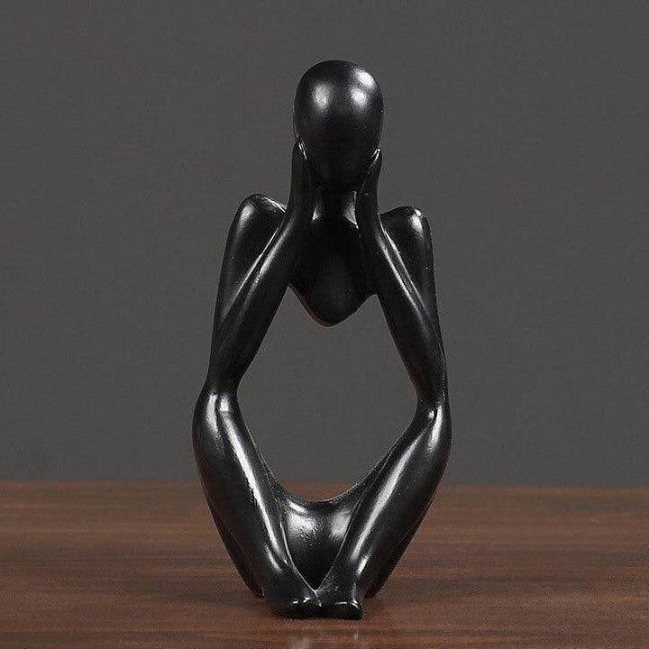 ABSTRACT THINKER FIGURINE SCULPURE