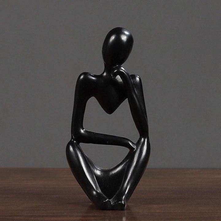 ABSTRACT THINKER FIGURINE SCULPURE