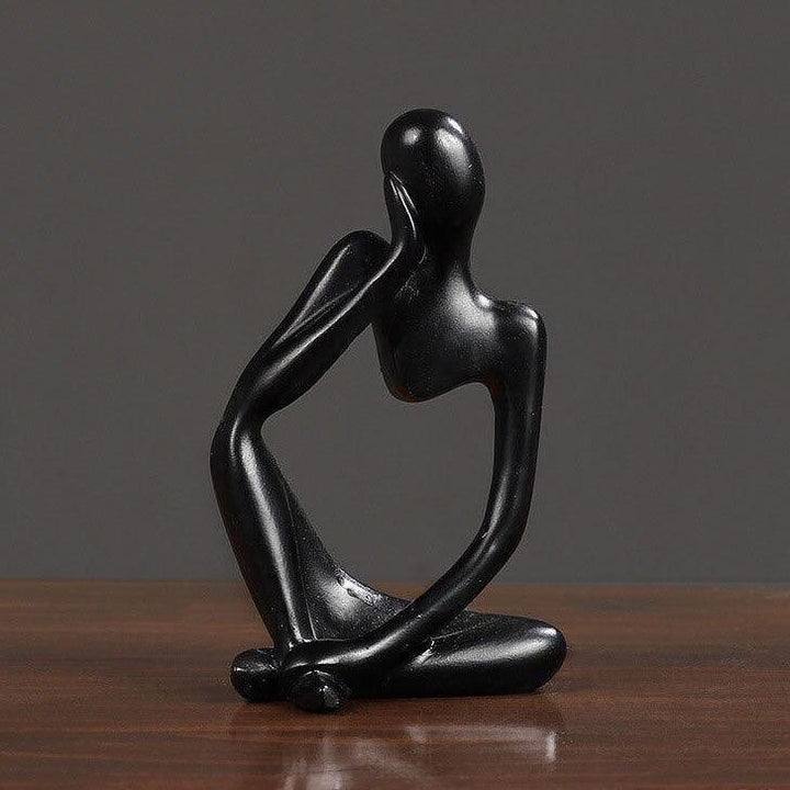 ABSTRACT THINKER FIGURINE SCULPURE