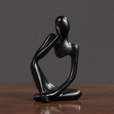 ABSTRACT THINKER FIGURINE SCULPURE