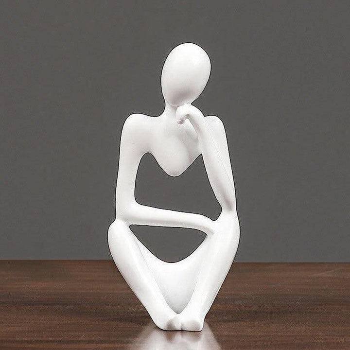 ABSTRACT THINKER FIGURINE SCULPURE