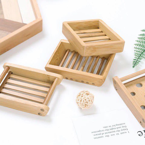 NATURAL BAMBOO SOAP DISH