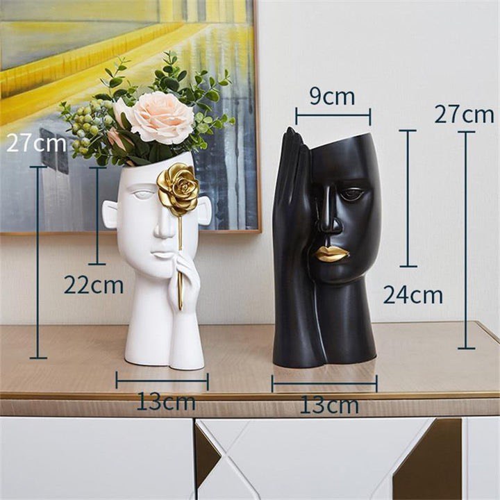 ABSTRACT MODERN HEAD VASES