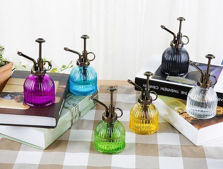 COLORED GLASS PLANT MISTER SPRAY BOTTLE