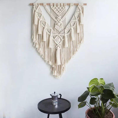 HAND-WOVEN BOHO MACRAME WALL-HANGING TAPESTRY