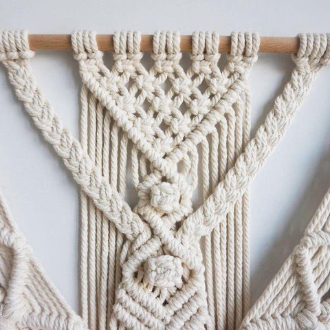 HAND-WOVEN BOHO MACRAME WALL-HANGING TAPESTRY