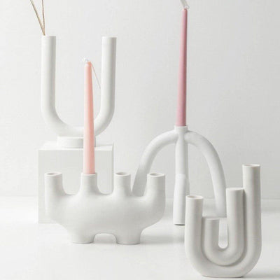 SCANDI CURVES TAPER CANDLE HOLDERS