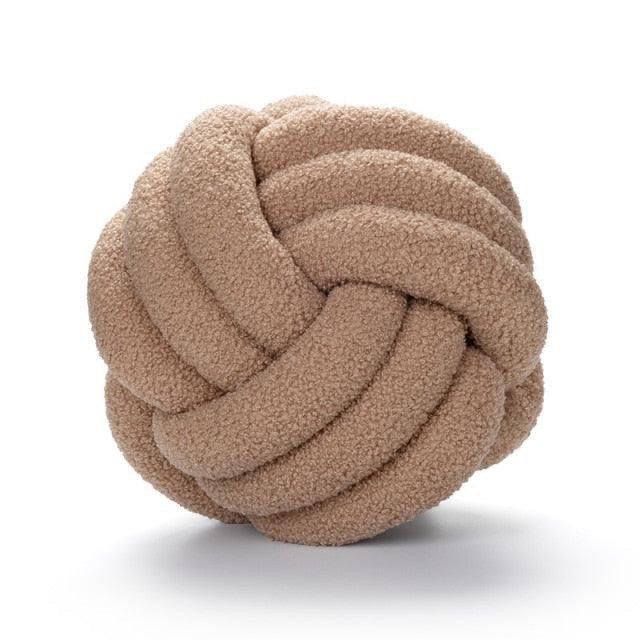 TRIPLE KNOT COTTON FLEECE PILLOW