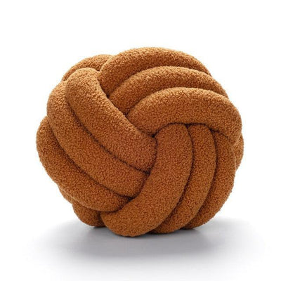 TRIPLE KNOT COTTON FLEECE PILLOW