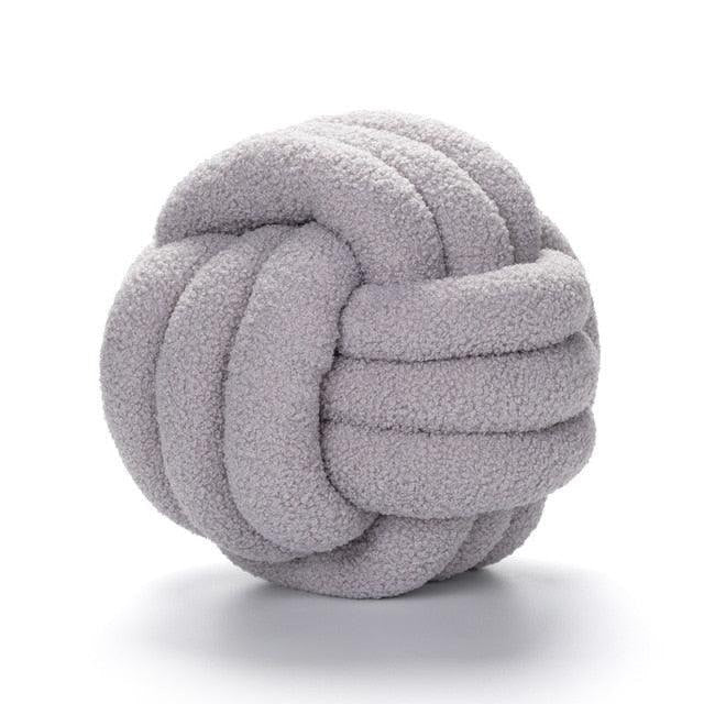 TRIPLE KNOT COTTON FLEECE PILLOW