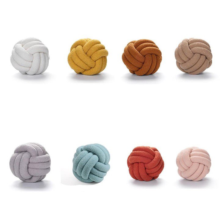 TRIPLE KNOT COTTON FLEECE PILLOW