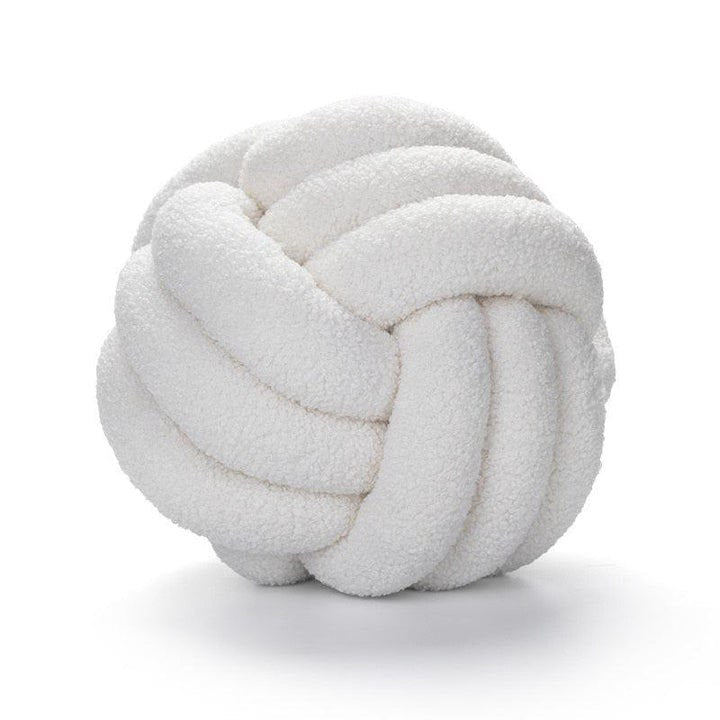 TRIPLE KNOT COTTON FLEECE PILLOW