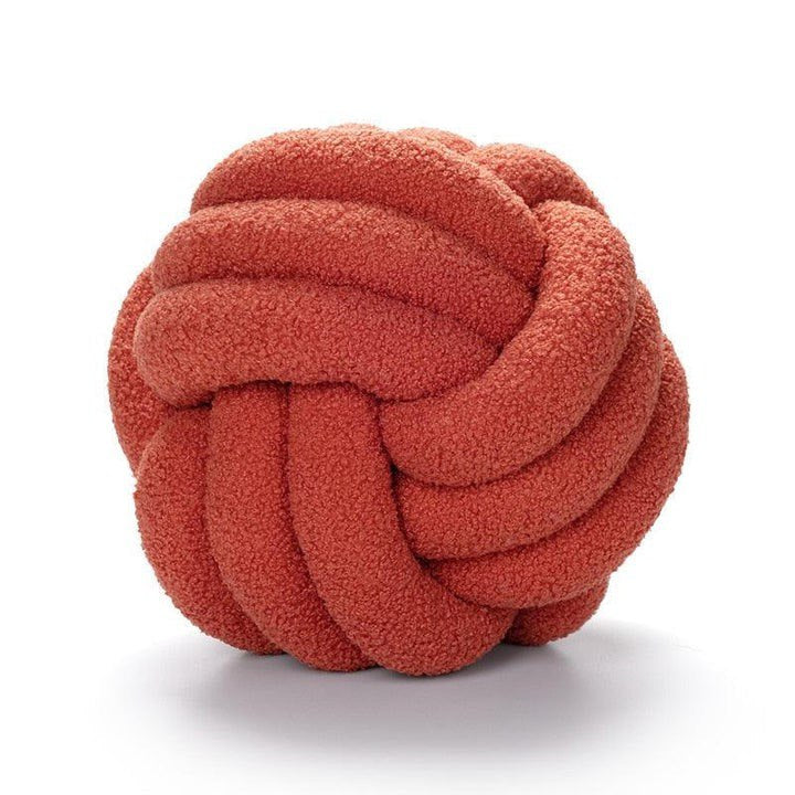 TRIPLE KNOT COTTON FLEECE PILLOW