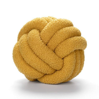 TRIPLE KNOT COTTON FLEECE PILLOW