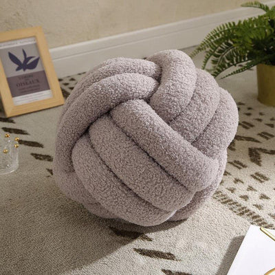 TRIPLE KNOT COTTON FLEECE PILLOW