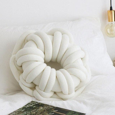 BEIGNET DONUT PILLOW