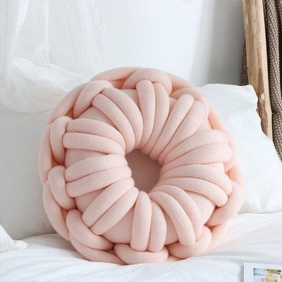 BEIGNET DONUT PILLOW