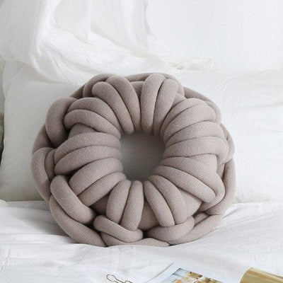 BEIGNET DONUT PILLOW