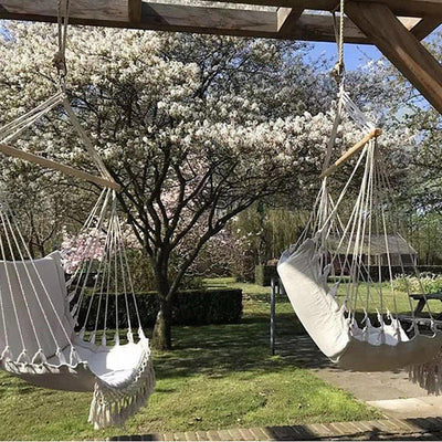 HANDMADE MACRAME HANGING HAMMOCK SWING CHAIR