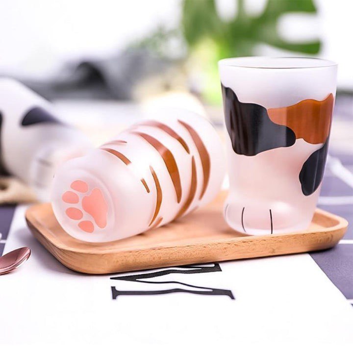 CAT PAW GLASS CUPS