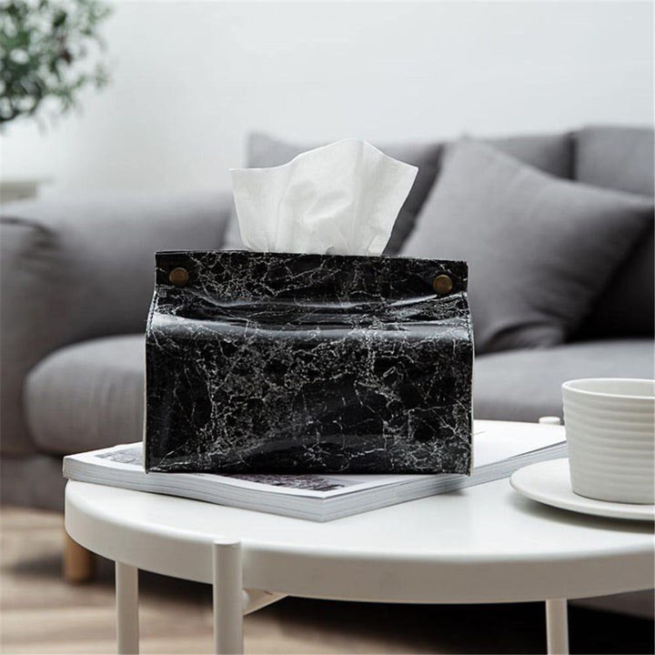 MARBLE TISSUE CASE