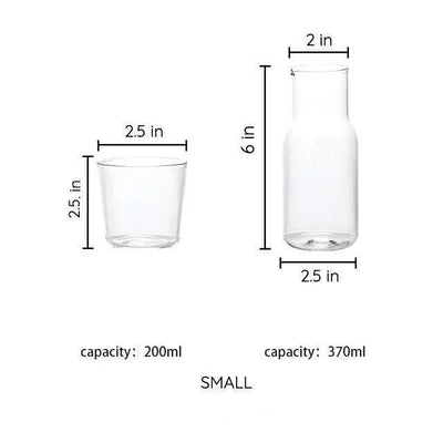 GLASS CARAFE & TUMBLER SET