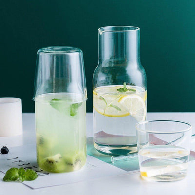 GLASS CARAFE & TUMBLER SET