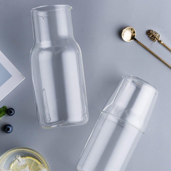 GLASS CARAFE & TUMBLER SET